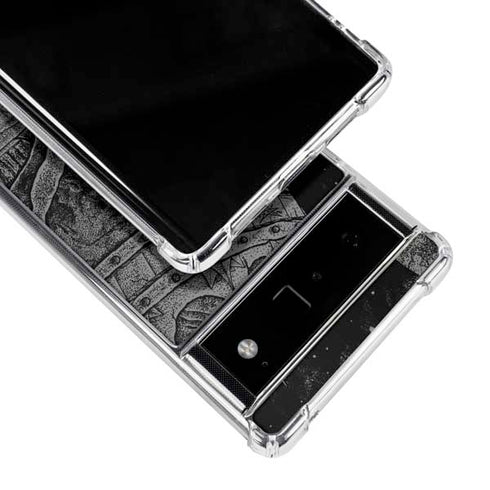 Alchemy Carta Skull Sketch Google Pixel 6 Clear Case